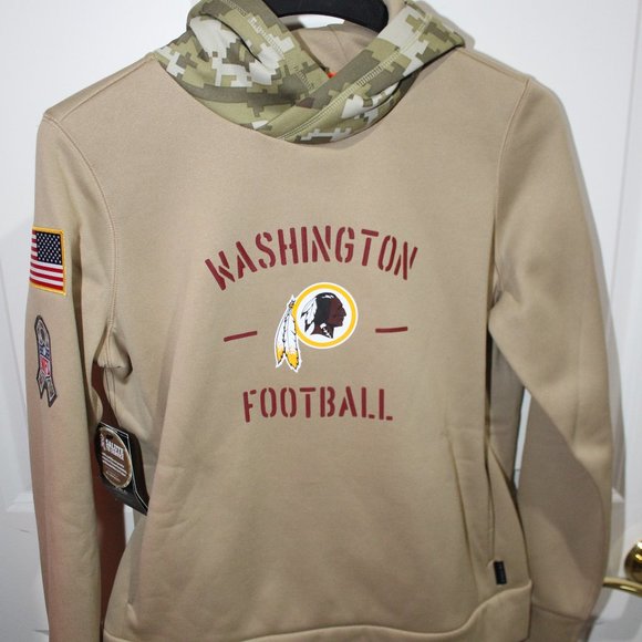 Washington Football Redskins Salute To Service Hoodie Nike Kids M NWT